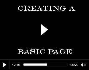 Creating A Basic Page in HTML5